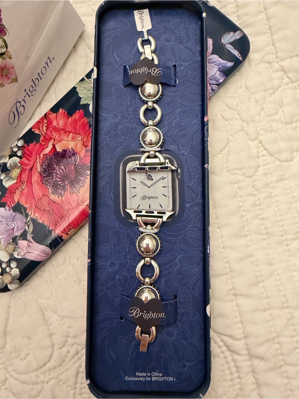 Brighton Silver Bracelet Apple Watch band - Picture 2 of 3